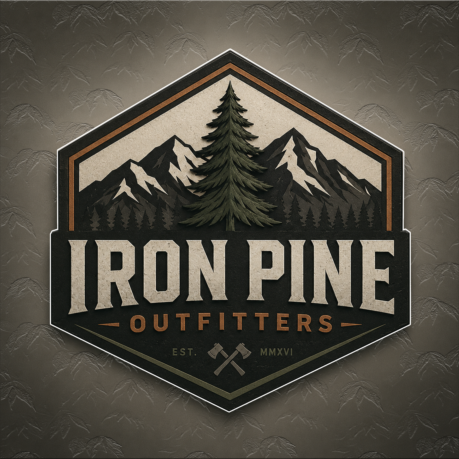 Iron Pine Outfitters outdoor brand design
